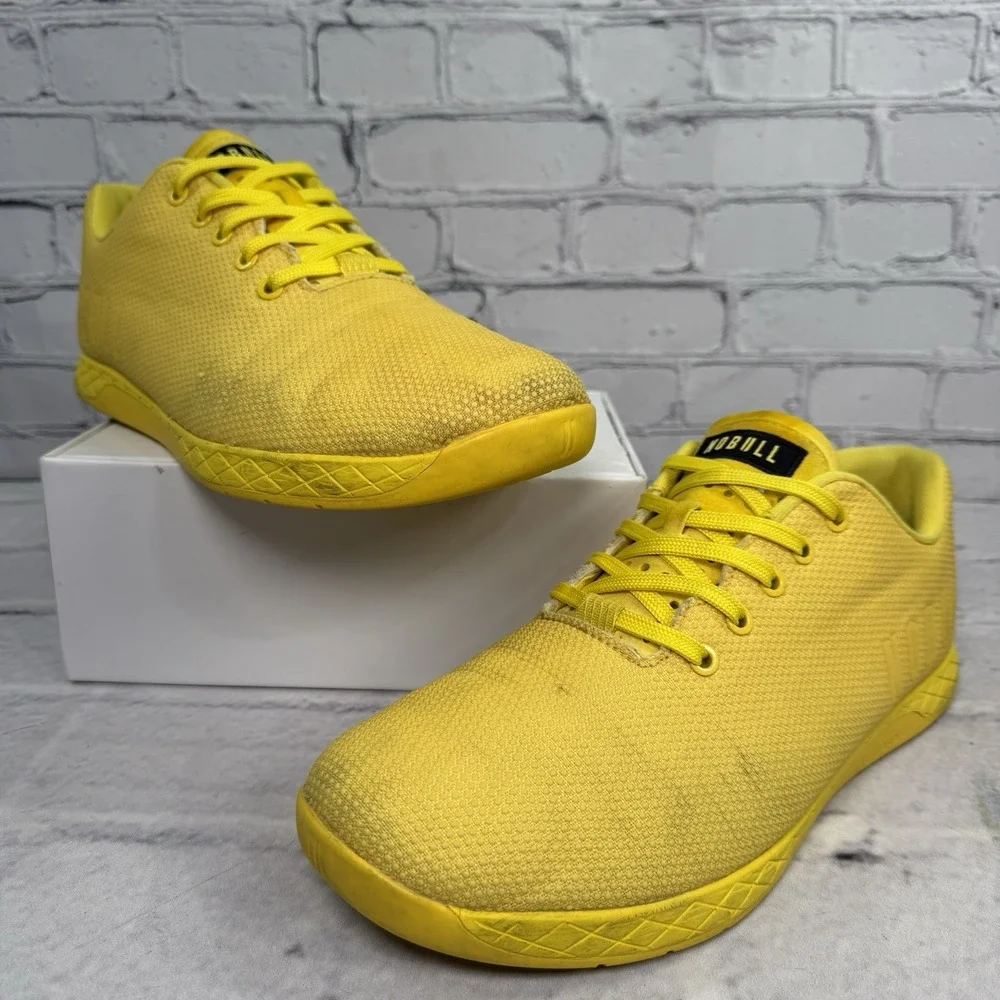 NoBull SuperFabric Trainers Lemon Drop Yellow Shoes Men's 12.5 Women's 14 Unisex
